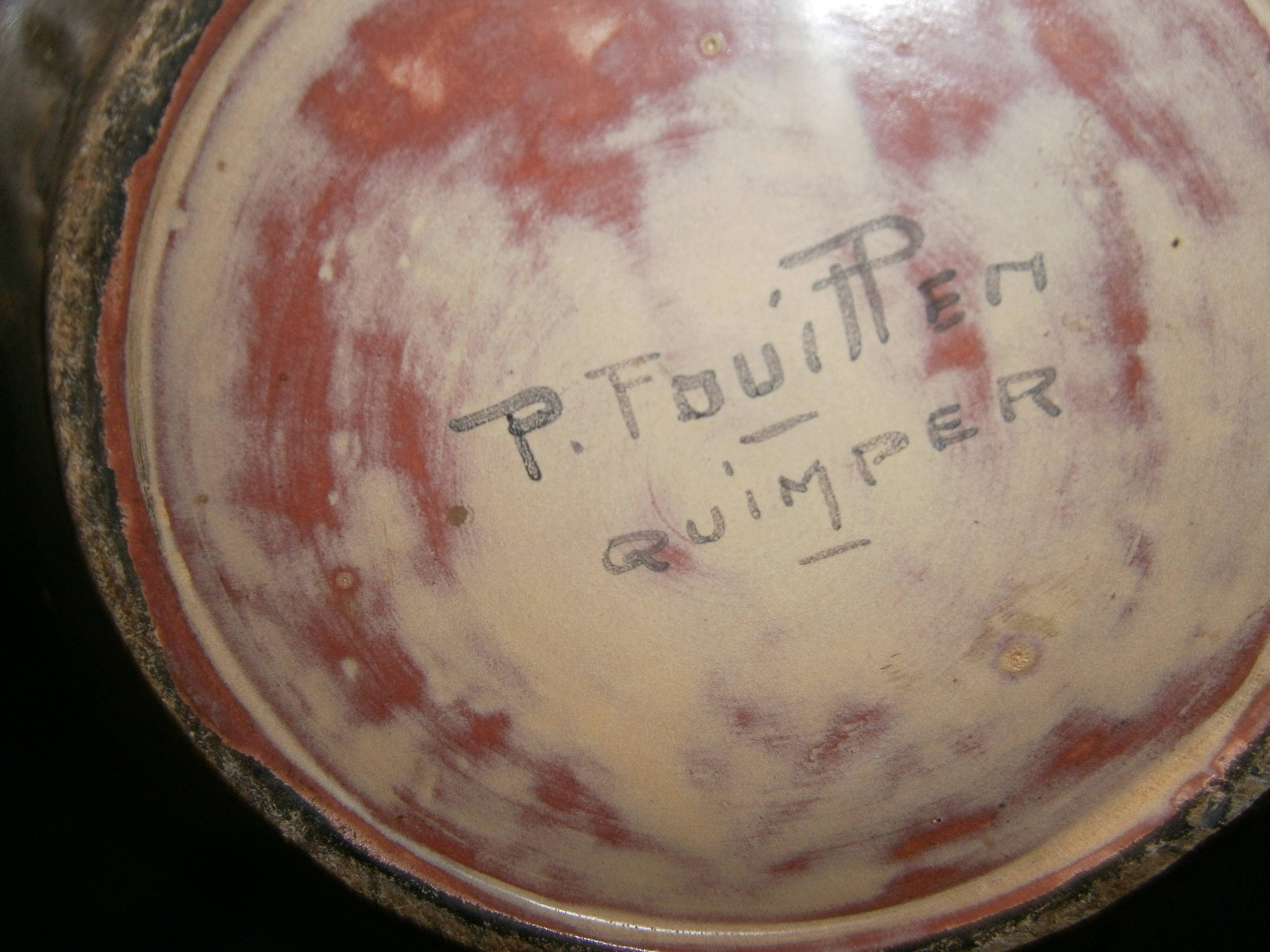 Stoneware vase by Paul Fouillen