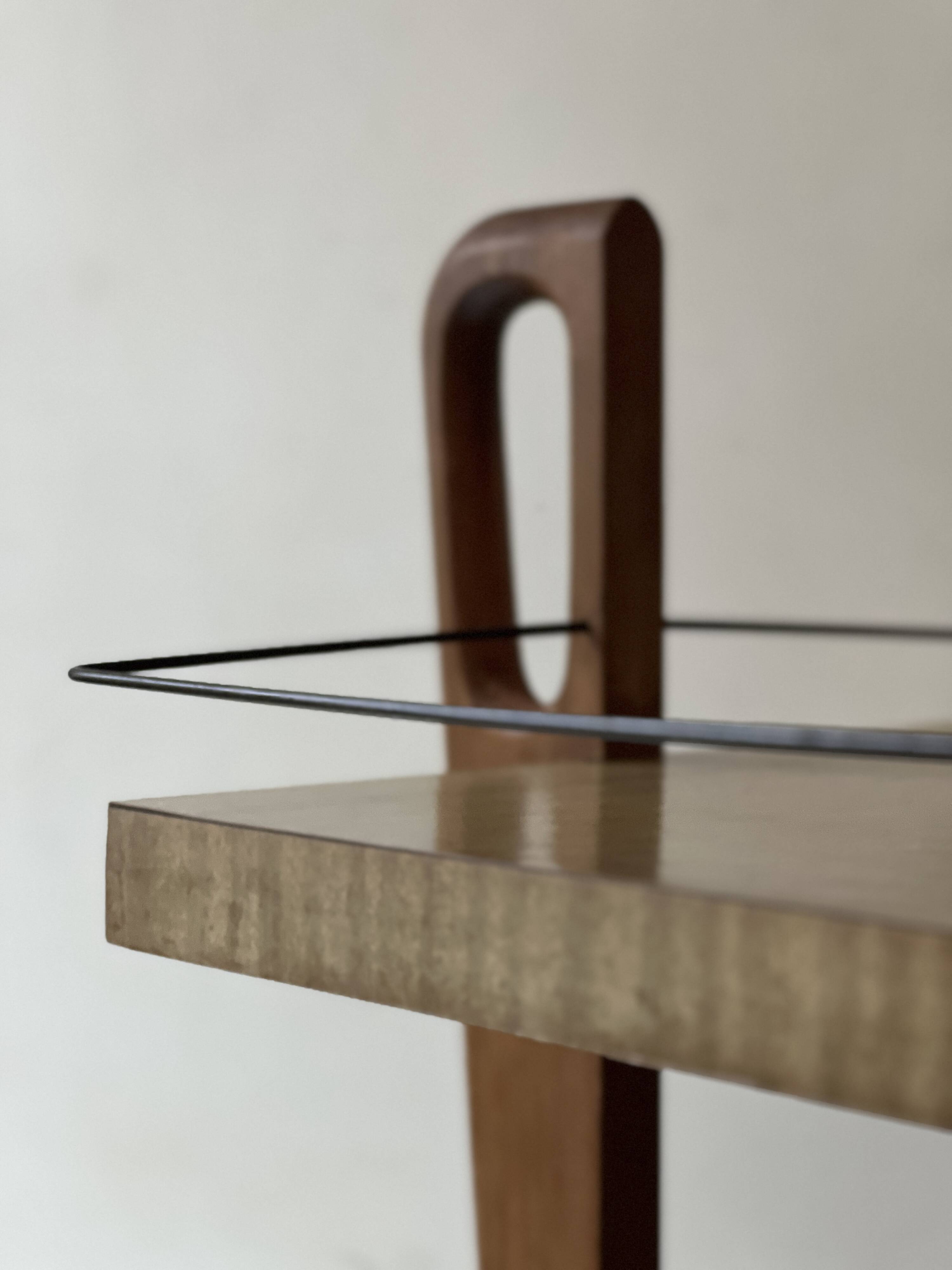 Wooden bar cabinet, French design 1950.