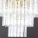 Large glass chandelier Limburg, Germany, 1960s