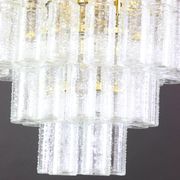 Large glass chandelier Limburg, Germany, 1960s