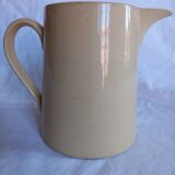 Vanilla color pitcher (half porcelain Badonviller france)