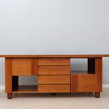 Vintage walnut sideboard Mobil Girgi 1970s