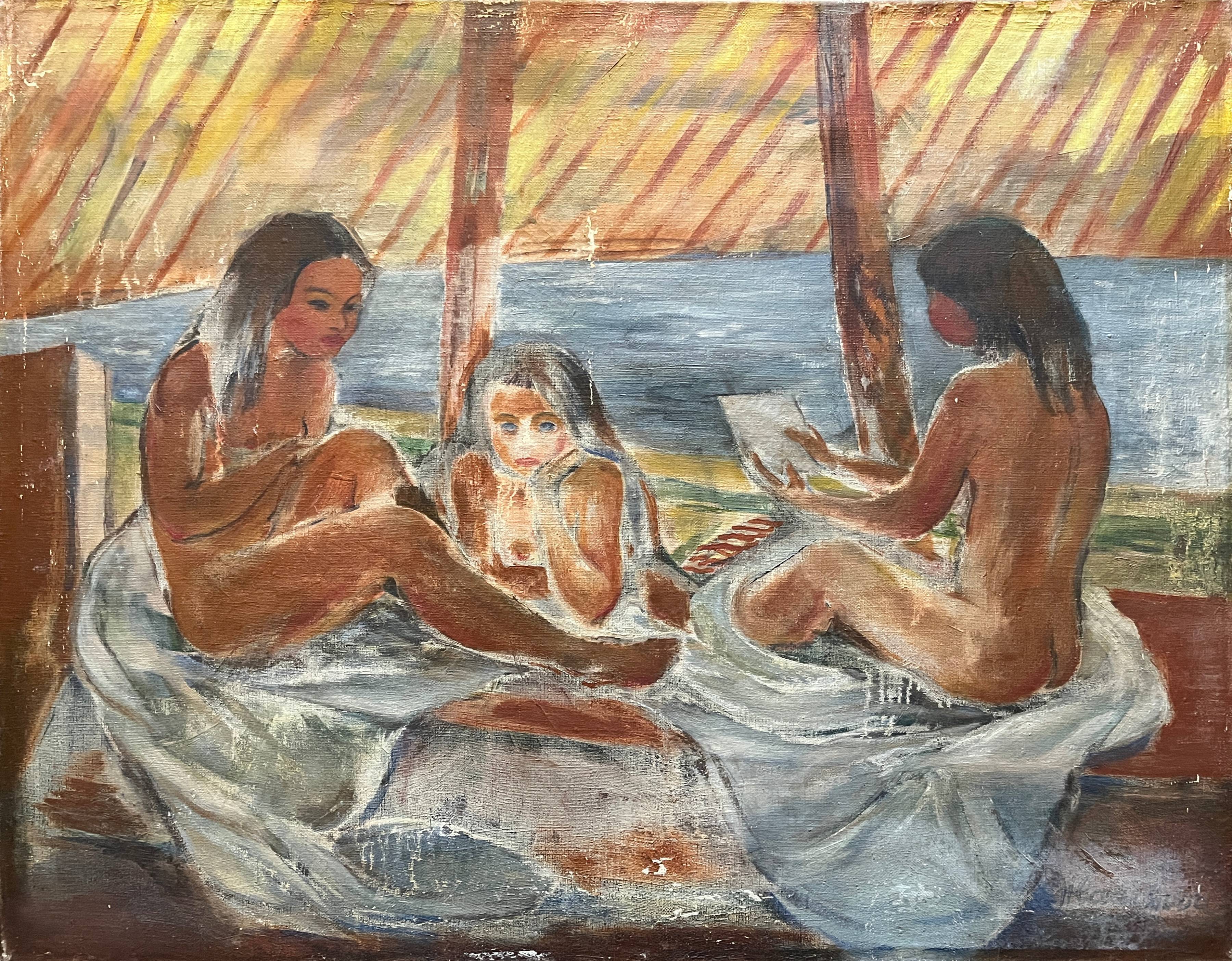 Tableau HST Orientaliste Hana HLADIKOVA-BERNKOPFOVA (1900-1978) R. Tchèque