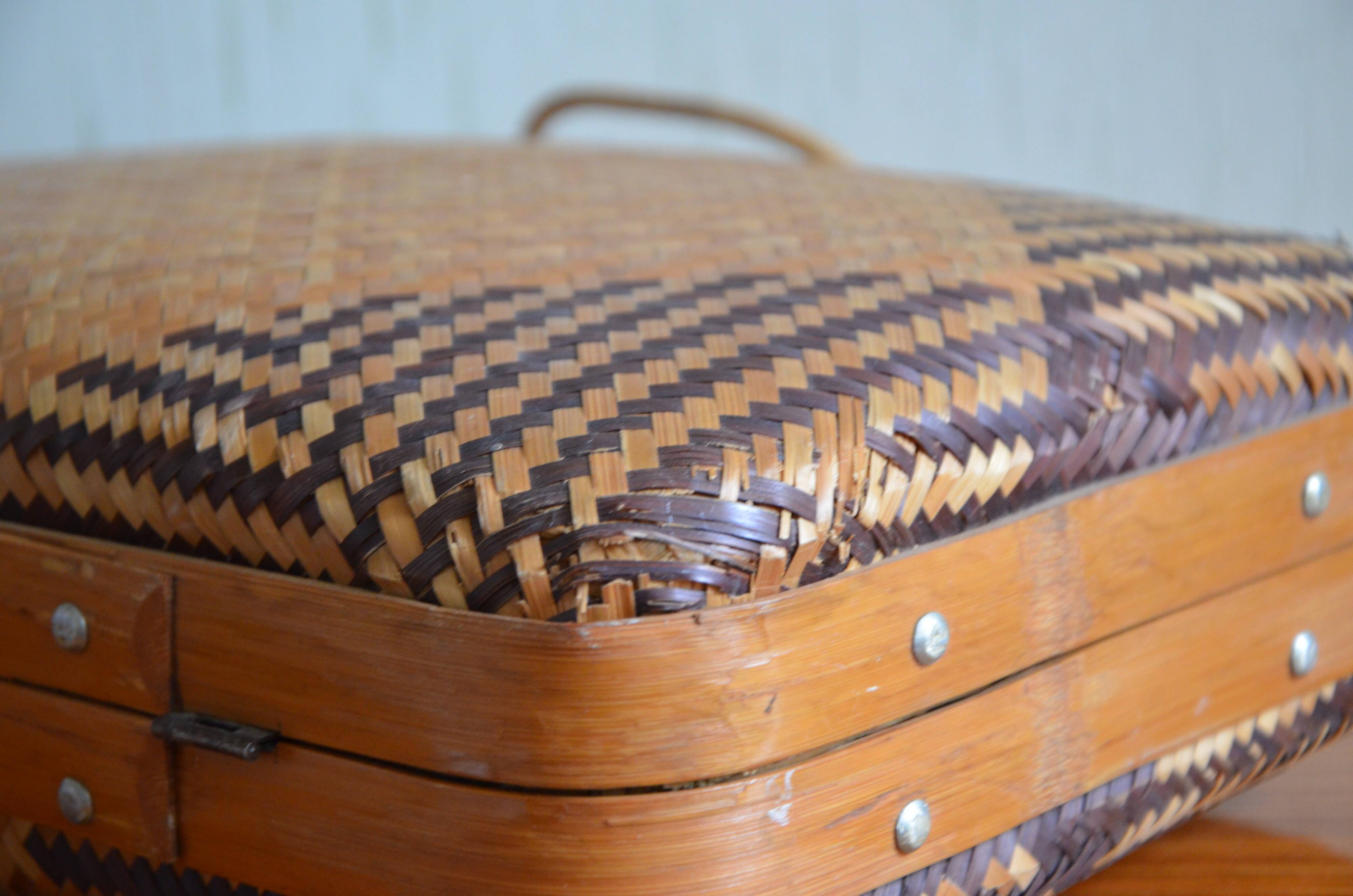 Vintage wicker case