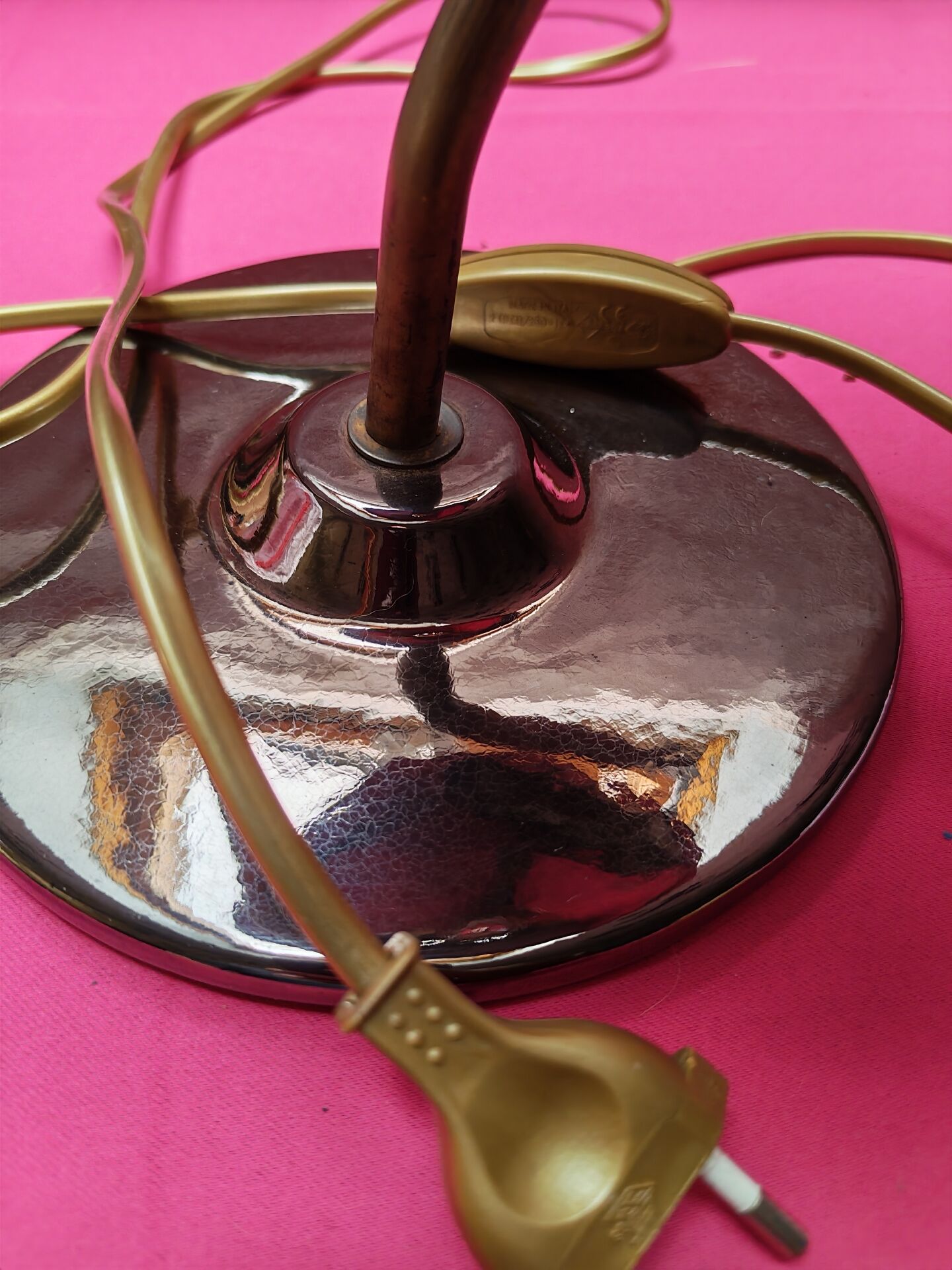Superb vintage ceramic desk lamp by the ceramist.
