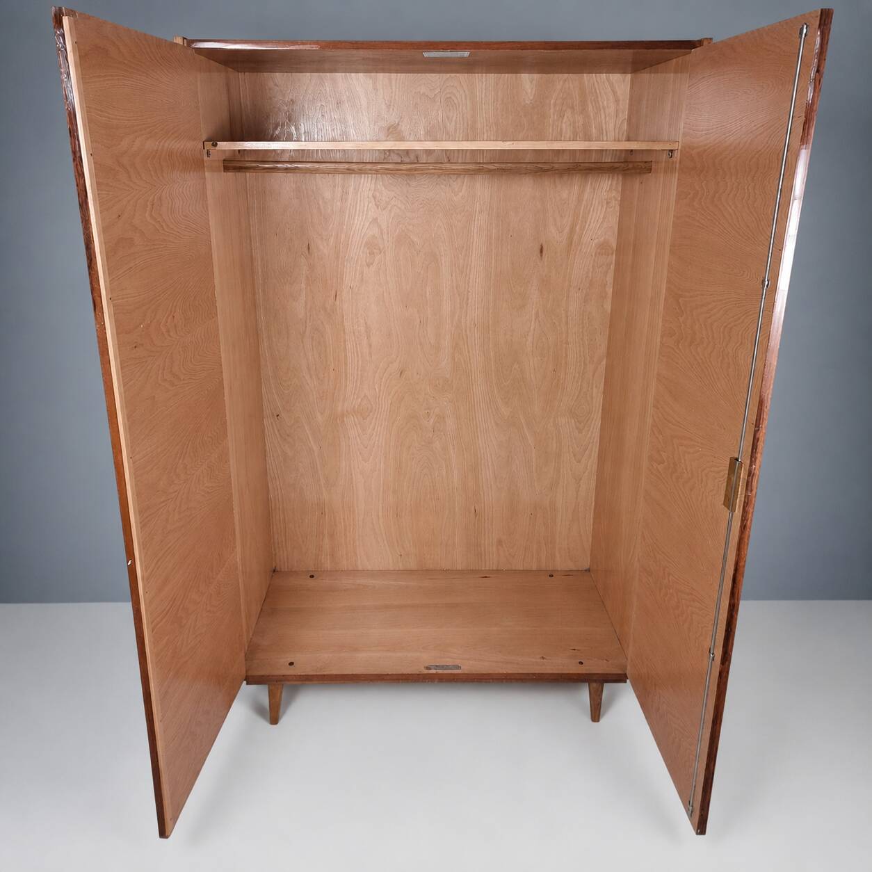 Vintage Wardrobe in Walnut, 1970s