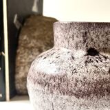 Glazed stoneware vase, Accolay FRANCE 1950