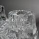 Christer Sjögren Brutalist Crystal Candle Holder, 1960s, Signed