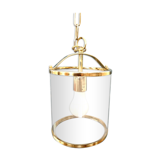 Lustre lanterne laiton