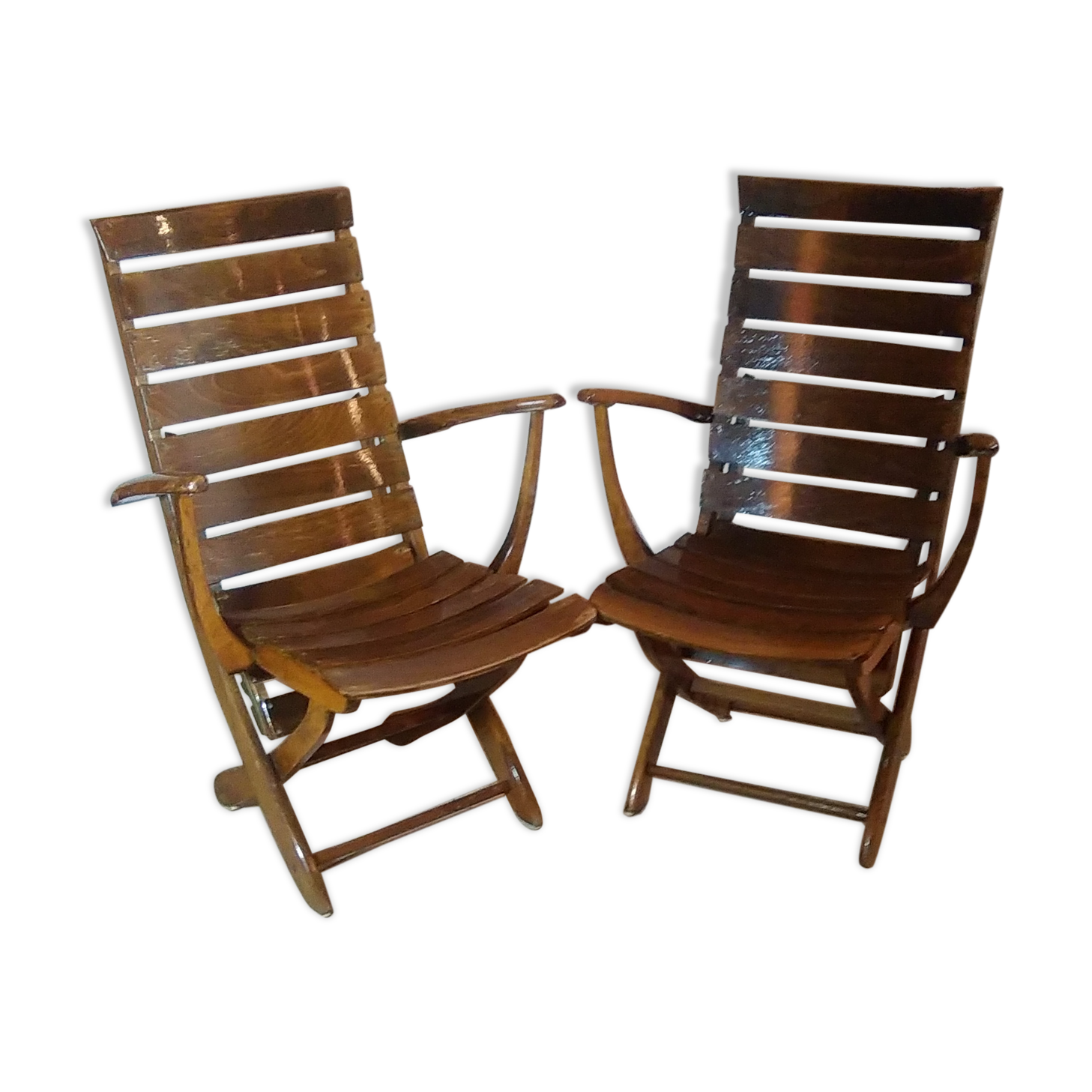 Pair of chairs from the brand Triconfort, 70s