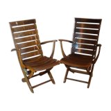 Pair of chairs from the brand Triconfort, 70s