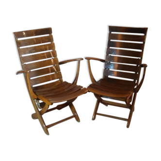 Pair of chairs from the brand Triconfort, 70s