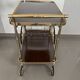 Rolling dessert cart - Vintage bar cart - Hollywood Regency style