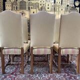 Set of 6 Louis XIII style chairs