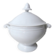 old small white porcelain soup tureen