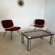 Old coffee table ceramic tile metal leg design from the 70s vintage
