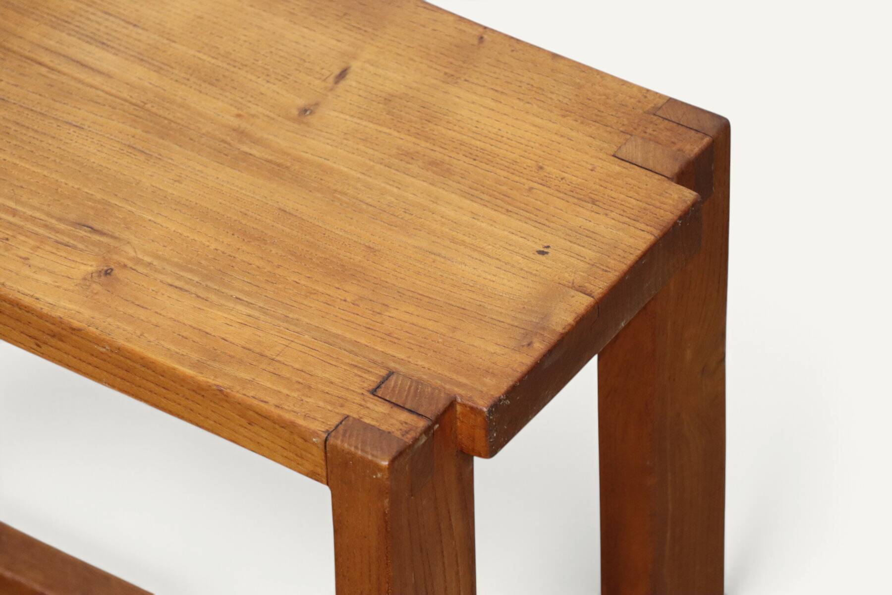 S09 bench in solid oak by Pierre Chapo – 1970s