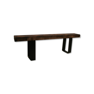 Banc bois et métal