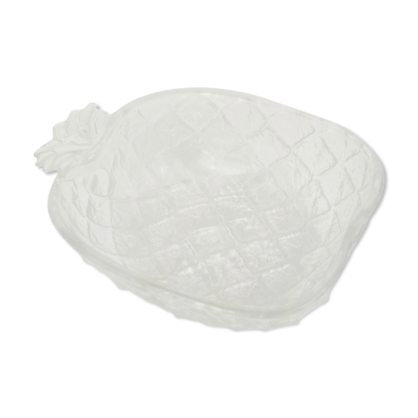 Pineapple salad in glass