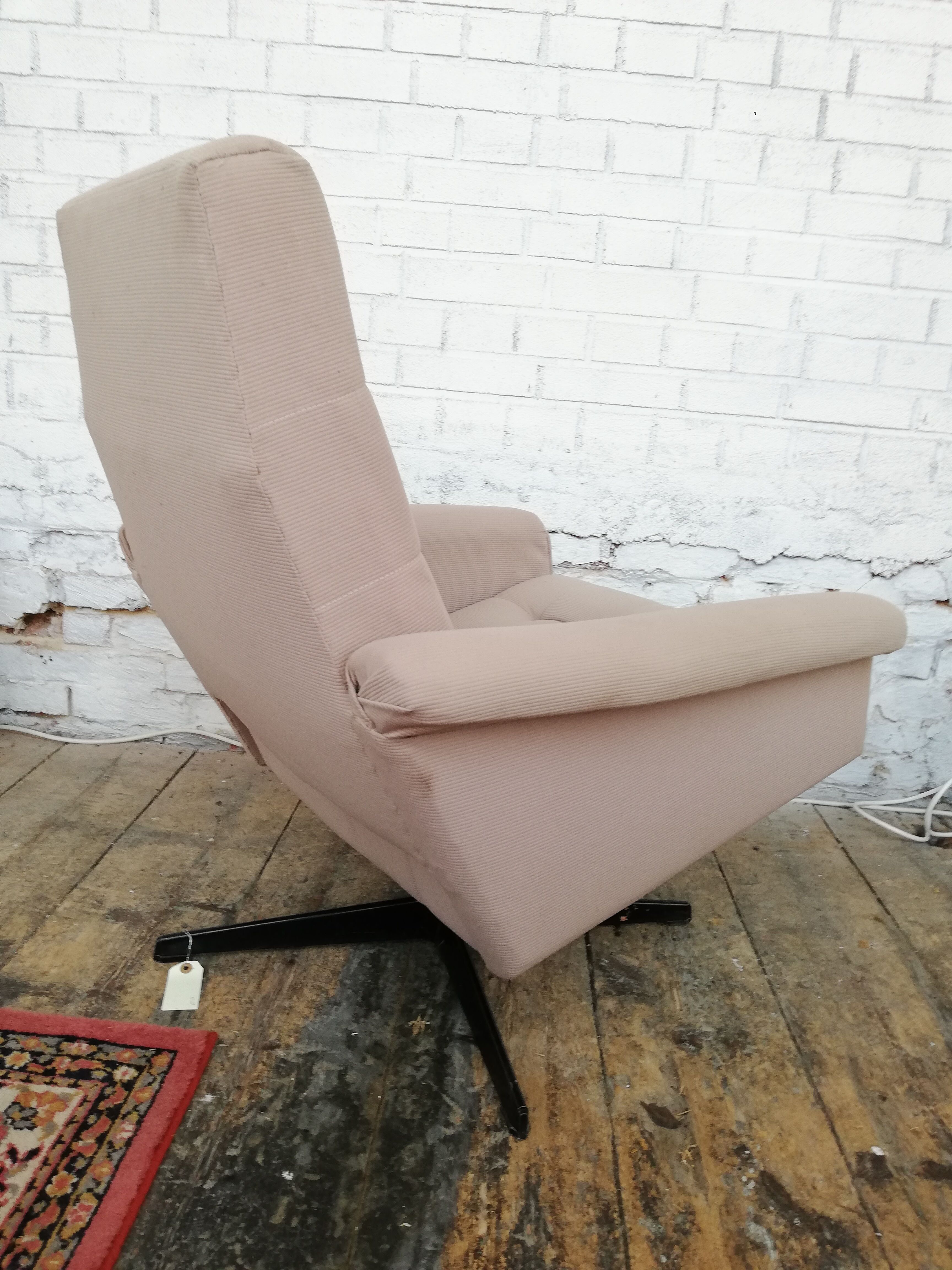 Armchair with Czech ottoman, 1960, Munzar and Moravians