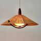 Vintage sisal hanging lamp by Temde Leuchten, 1965
