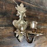 Brass wall candle holder