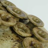 Large rudi stahl candle holder for 13 candles 1970s west german studio pottery