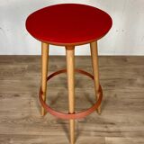 Enea Lottus high stool - Contemporary design - Light wood