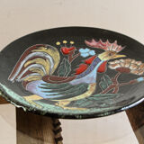 Assiette coq, années 50