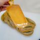 Large ceramic dish slurry Vallauris FFP decoration leaves and its pie shovel