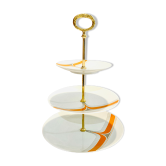 Présentoir à gateaux en porcelaine des années 70 bavaria-germany