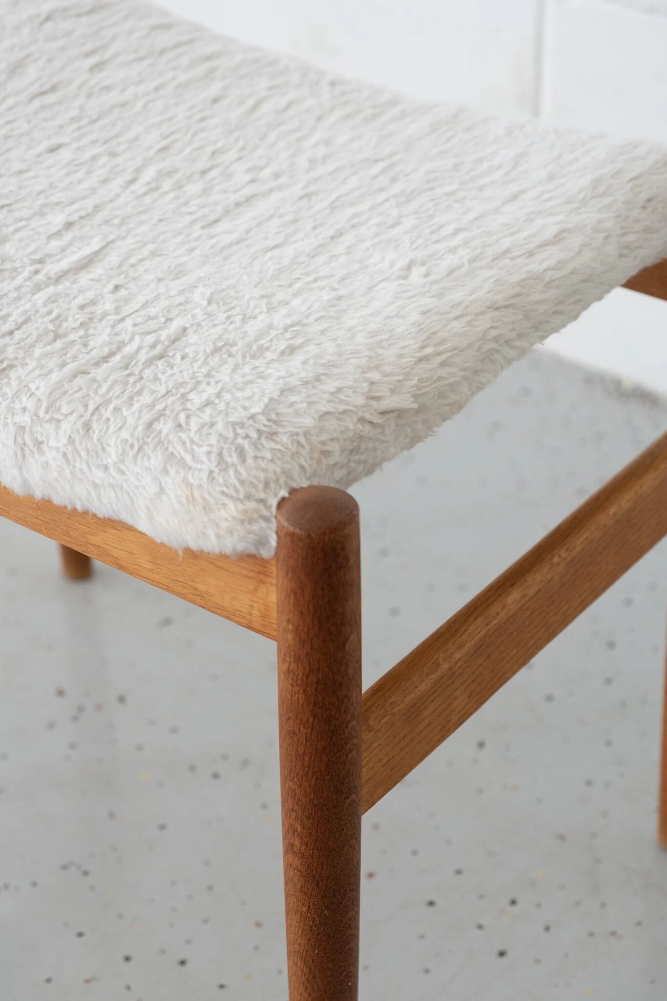 Oak footstool / bench by Spøttrup Møbelfabrik