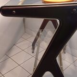 Old vintage serving table on casters by Rama Torino