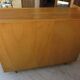 Commode en teck et pieds compas métal