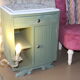 Meuble de chevet art déco relooké