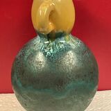 Accolay ear vase Ceramic Turquoise Blue & yellow 17 cm
