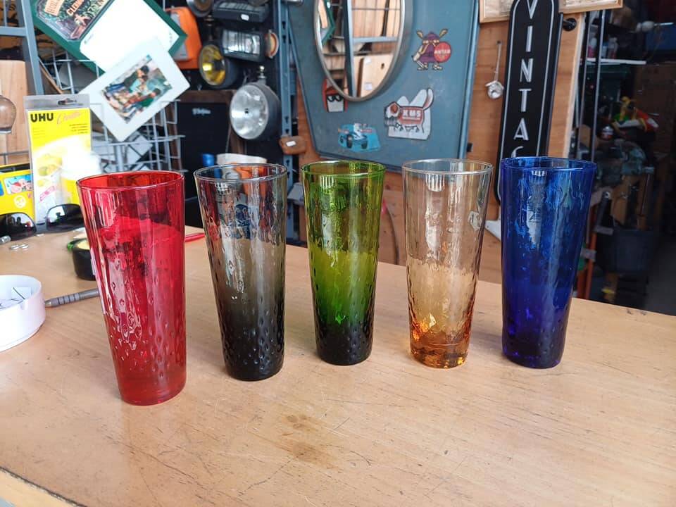 Vintage 5 glasses circa 1950