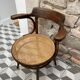 armchair signed Fischel wood turned early 20th century