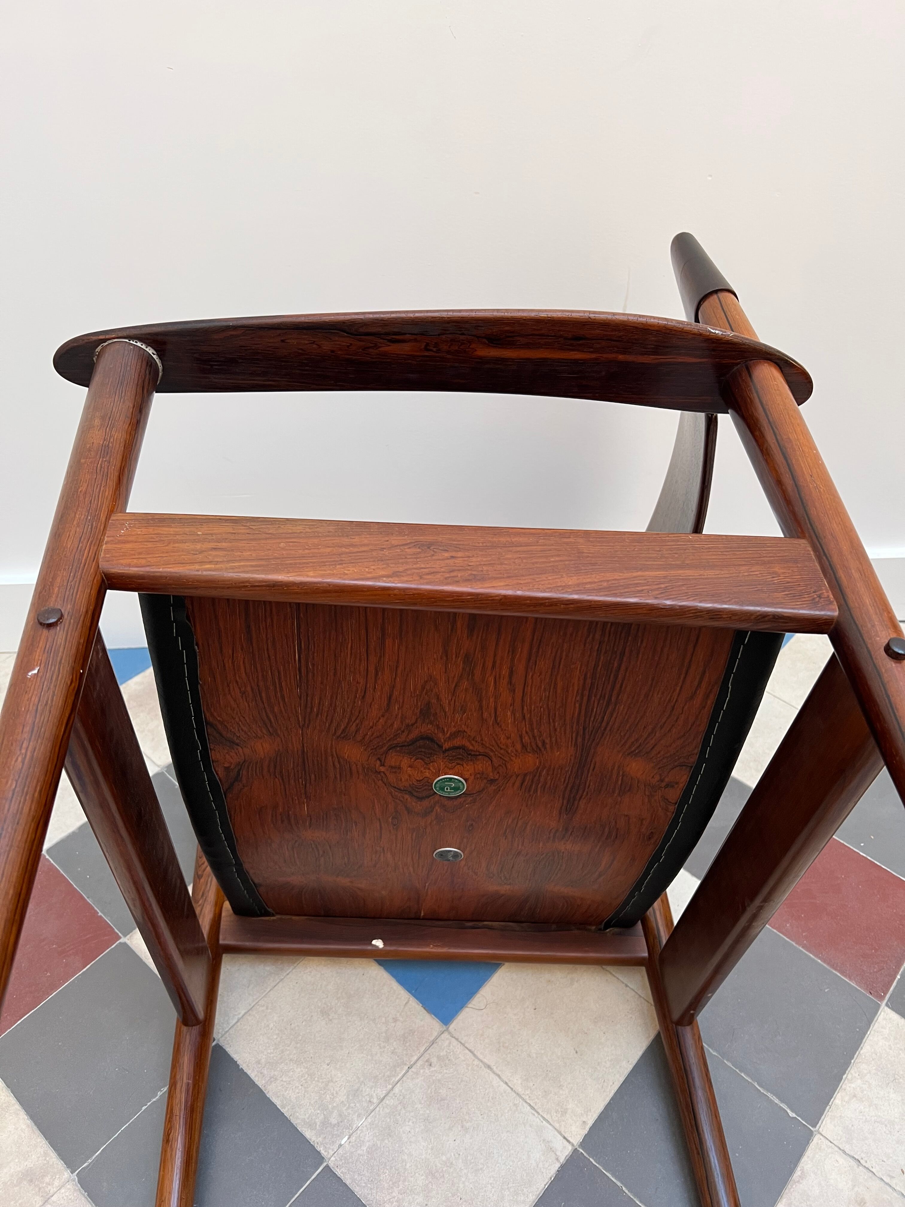 Danish armchair in rosewood Grete Jalk