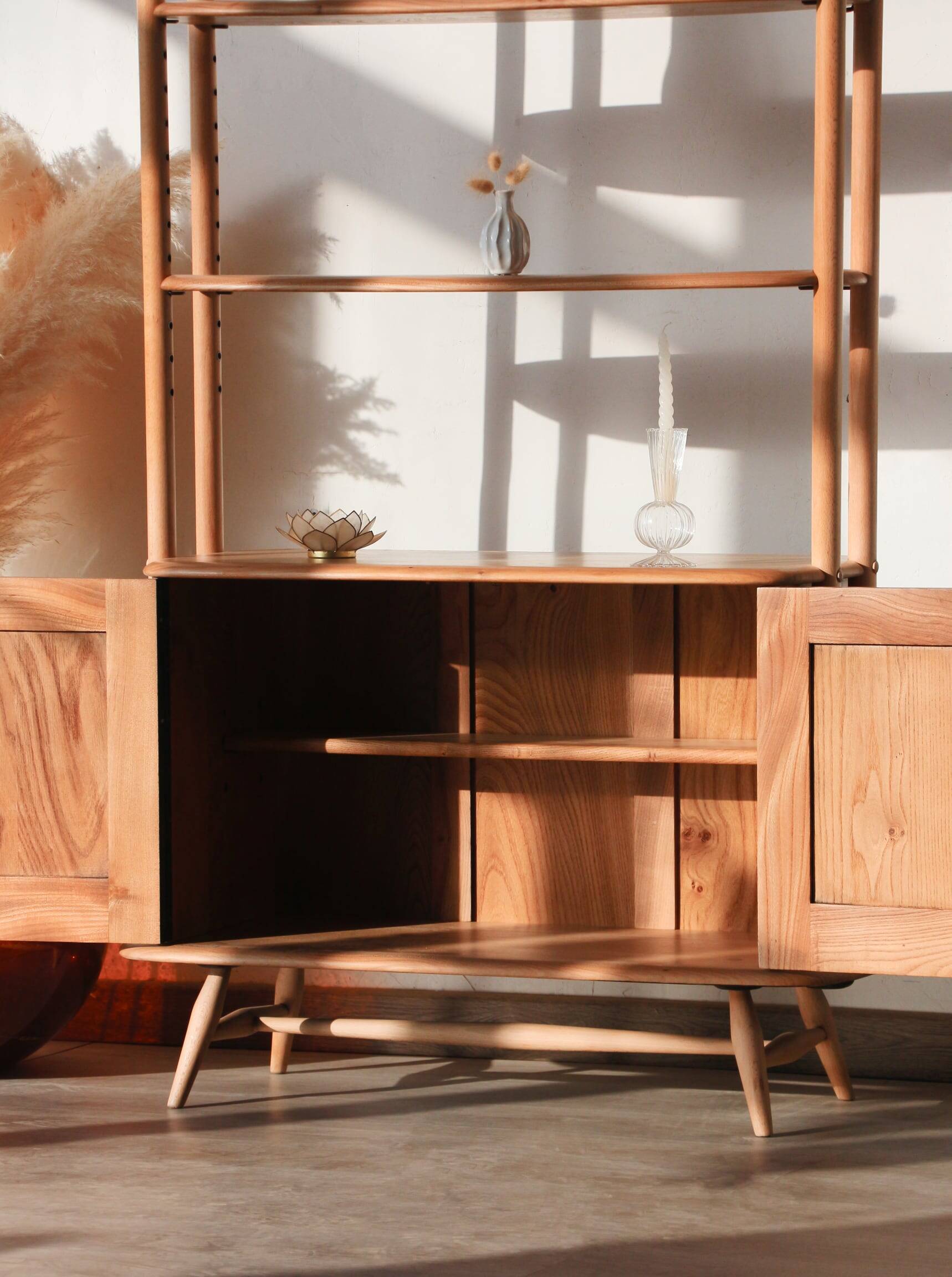 Vintage Bookcase / Room Divider - Windsor / Giraffe Model - Ercol