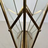 Bronze and brass faux-bamboo magazine rack by the Baguès house.