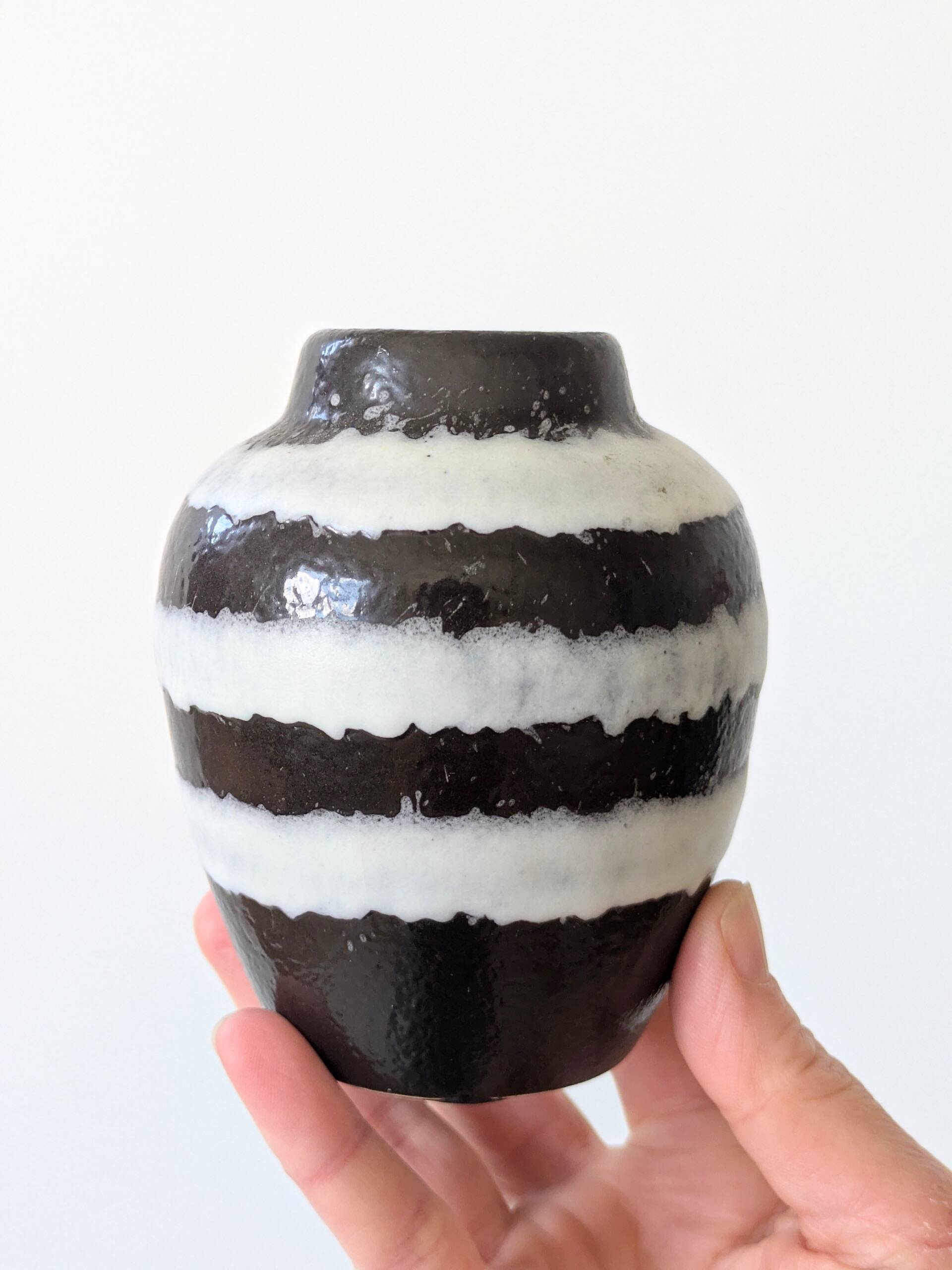 Vintage ceramic soliflore mini vase Scheurich West Germany