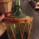 Vintage glass demijohn