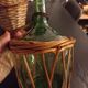 Vintage glass demijohn