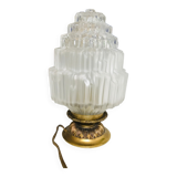 Table lamp- globe Art Deco skyscraper