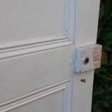 Communication door h216.5x87cm old paneled, molded