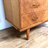 Vintage chest of drawers bobbin feet