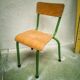 Green school chair
