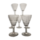 6 wine glasses 1950s