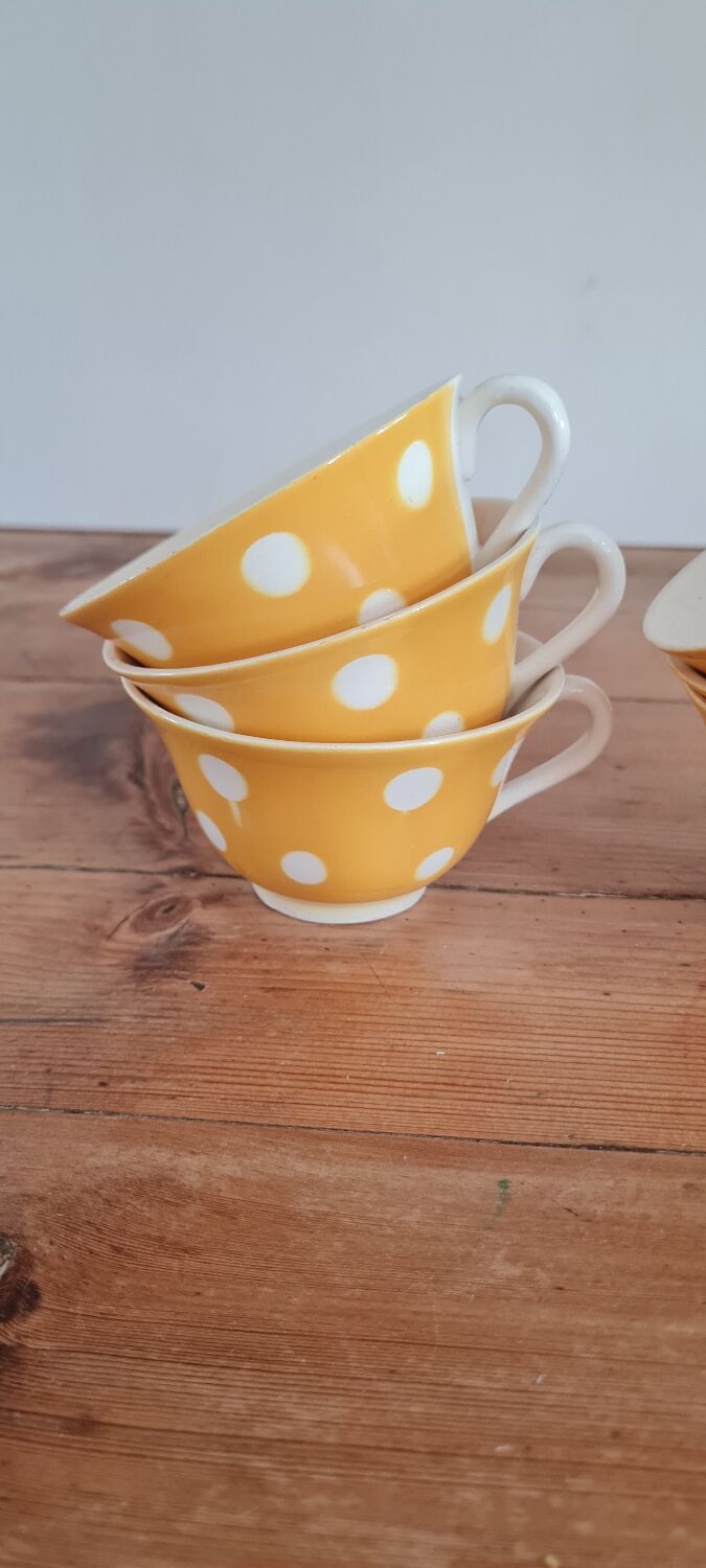 Set of 6 Digoin confetti coffee cups